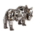 Upcycled auto part sculpture, 'Rustic Mother Rhino' - Recycled Auto Part Mother Rhino Sculpture from Mexico (image 2e) thumbail