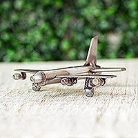 Upcycled auto part sculpture, 'Rustic Plane'