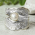 Cultured freshwater pearl cocktail ring, 'Bold Look' - Single Cultured Pearl Cocktail Ring from Mexico thumbail