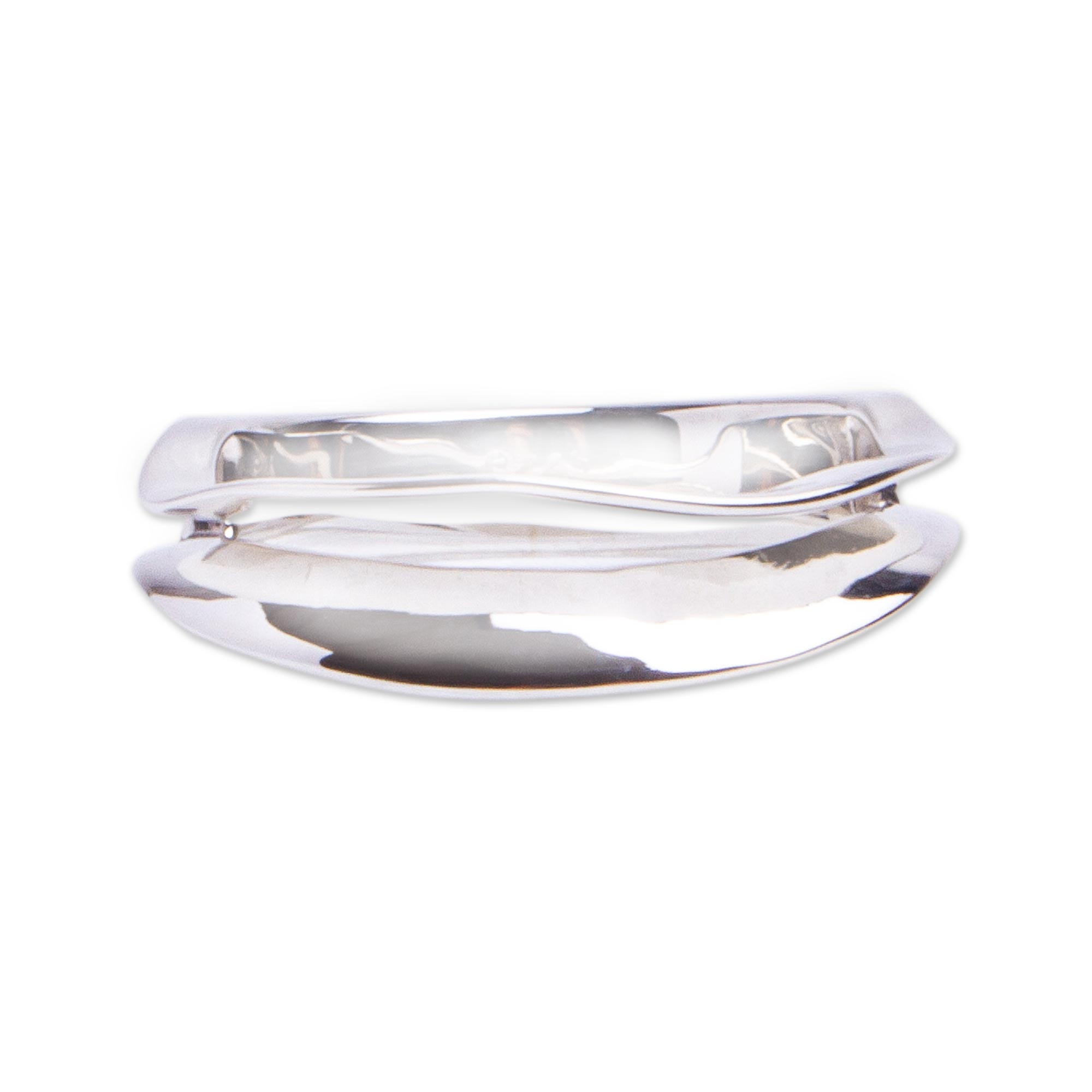 Double Wave Sterling Silver Ring from Mexico - Sterling Waves | NOVICA