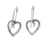 Sterling silver drop earrings, 'Love of My Soul' - 925 Sterling Silver Hammered Heart Drop Earrings from Mexico (image 2c) thumbail