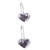 Sterling silver drop earrings, 'Love of Mine' - 925 Sterling Silver Heart Drop Earrings from Mexico (image 2c) thumbail