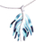Titanium pendant necklace, 'Swaying Coral' - Titanium Coral Pendant Necklace from Mexico