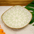 Ceramic serving plate, 'Green Blooms' - Hand-Painted Ceramic Serving Plate from Mexico thumbail