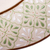 Ceramic serving plate, 'Green Blooms' - Hand-Painted Ceramic Serving Plate from Mexico (image 2f) thumbail