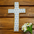 Ceramic wall cross, 'Sacred Peace' - Hand Painted Ceramic Wall Cross from Mexico thumbail
