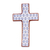 Ceramic wall cross, 'Sacred Peace' - Hand Painted Ceramic Wall Cross from Mexico (image 2a) thumbail
