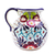 Ceramic pitcher, 'Colors of Mexico' - Colorful Talavera-style Ceramic Pitcher (image 2c) thumbail