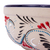 Servierschale aus Keramik - Handbemalte Kolibri-Servierschale