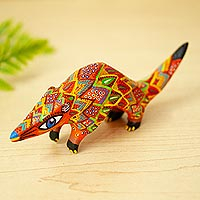 Featured review for Wood alebrije, Rainbow Pangolin