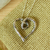 Sterling silver pendant necklace, 'Curled Heart' - Sterling Silver Curled Heart Pendant Necklace from Mexico thumbail