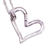 Sterling silver pendant necklace, 'Asymmetrical Heart' - 925 Sterling Silver Heart Pendant Necklace from Mexico (image 2c) thumbail