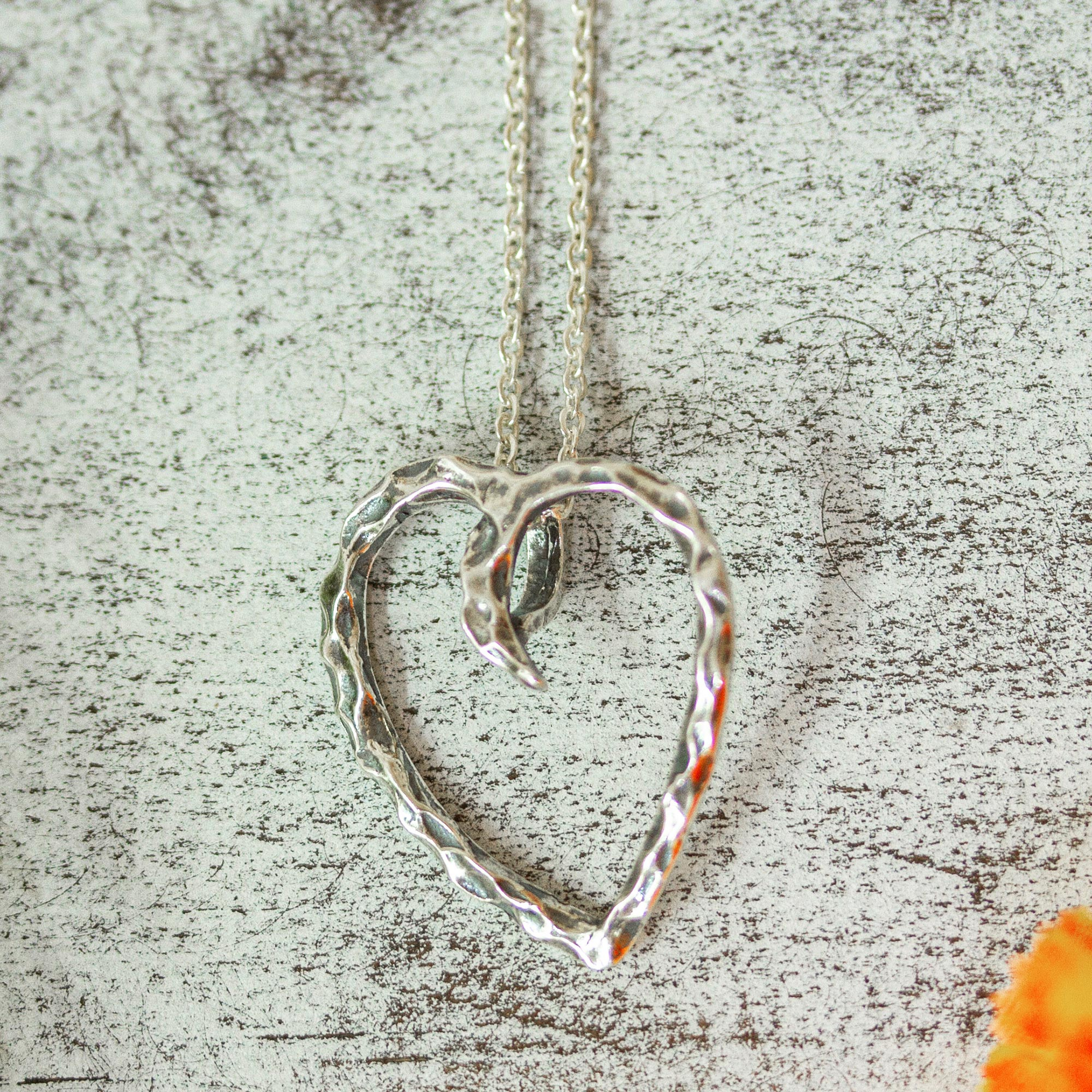 Love Heart 925 Sterling Silver Pendant