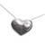 Sterling silver pendant necklace, 'Love of Mine' - Sterling Silver Double Heart Pendant Necklace from Mexico (image 2a) thumbail