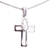Sterling silver pendant necklace, 'Cross and Heart' - Sterling Silver Heart Pendant Necklace from Mexico (image 2b) thumbail