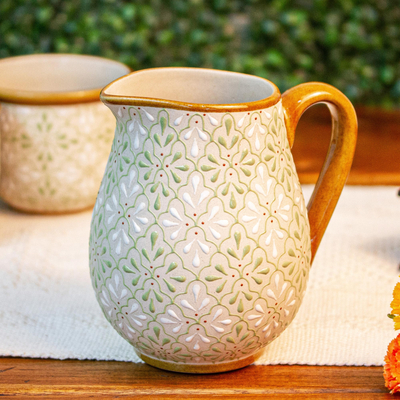 Keramikkrug - Kunsthandwerklich gefertigter Keramikkrug aus Mexiko