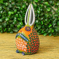 Featured review for Wood alebrije figurine, Mystic Rabbit