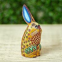 Featured review for Wood alebrije figurine, Magical Rabbit