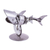 Recycled metal sculpture, 'Mighty Shark' - Recycled Auto Parts Shark Sculpture from Mexico (image 2d) thumbail