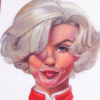 'Forever Marilyn' (2021) - Retrato firmado y montado de Marilyn Monroe de México