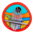 Coconut shell thumb piano, 'Summer Sounds' - Multicolored Coconut Shell Kalimba Thumb Piano from Mexico (image 2a) thumbail