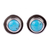 Turquoise stud earrings, 'Pride of Taxco' - Natural Turquoise Stud Earrings (image 2a) thumbail