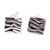 Taxco silver patterned stud earrings, 'Curvilinear' - Patterned Taxco Silver Square Stud Earrings from Mexico thumbail