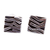 Taxco silver patterned stud earrings, 'Curvilinear' - Patterned Taxco Silver Square Stud Earrings from Mexico (image 2b) thumbail