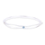 Blue topaz bangle bracelet, 'Stream of Consciousness' - Silver and Blue Topaz Double Wave Bracelet from Mexico