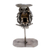 Recycled auto parts sculpture, 'Owl Lookout' - Hand Crafted Owl Metal Sculpture thumbail