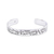 Sterling silver cuff bracelet, 'Persevere' - Persevere Sterling Silver Cuff Bracelet from Taxco