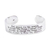 Sterling silver cuff bracelet, 'Serenity Prayer' - Inspirational Thoughts Taxco Sterling Silver Cuff Bracelet (image 2a) thumbail