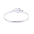 Sterling silver bangle bracelet, 'Taxco Love Knot' - Romantic Sterling Silver Bangle Bracelet (image 2c) thumbail