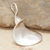 Sterling silver pendant, 'Smooth Sailing' - Curved Sterling Silver Pendant (image 2b) thumbail