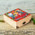 Decoupage wood jewelry box, 'My Maria' - Oaxacan Motif Decoupage Jewelry Box