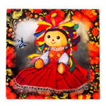 Decoupage wood jewelry box, 'My Maria' - Oaxacan Motif Decoupage Jewelry Box