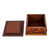 Deko-Box aus Decoupage-Holz - Handgefertigte dekorative Decoupage-Box