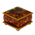 Decoupage wood decorative box, 'Birds of Tonala' - Hand Crafted Decorative Decoupage Box