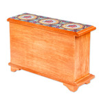 Decoupage wood jewelry chest, 'Milagritos' - Handmade Decoupage Jewelry Chest