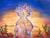 Giclee print on canvas, 'The Shaman' - Limited Edition Huichol Motif Giclee thumbail