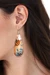Copper dangle earrings, 'Butterfly Lilies' - Reclaimed Copper Butterfly and Flower Earrings from Mexico