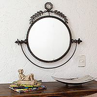 Featured review for Recycled metal wall mirror, Industrial Revival