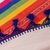 Mantel de algodón, 'Fiesta Stripe' - Mantel multicolor redondo tejido a mano