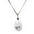 Hand-painted marble jewelry set, 'Tree of Life in Blue' - Marble Jewelry Set with Tree of Life Motif (image 2c) thumbail