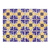 Baldosas cerámicas decorativas, (juego de 12) - Azulejos de cerámica azul y amarillo (juego de 12)
