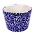 Ceramic flower pot, 'Puebla Petals' (6 inch) - Cobalt Talavera Style Flower Pot (6 Inch Diameter) (image 2a) thumbail