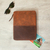 Leather travel folio, 'On the Move' - Brown Leather Tablet and Travel Case