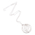 Sterlingsilber-Anhänger-Halskette, 'Silver Swirl' - Taxco Silber Abstrakte Spirale Anhänger Halskette aus Mexiko