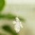 Sterling silver pendant necklace, 'Secret Blooms' - Taxco Silver Jasmine Flower Pendant Necklace from Mexico