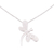 Sterling silver pendant necklace, 'Glimmering Dragonfly' - Dainty Taxco Silver Dragonfly Pendant Necklace from Mexico